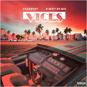 Currensy & Harry Fraud - Vices Album Cover, small scrolling banner size